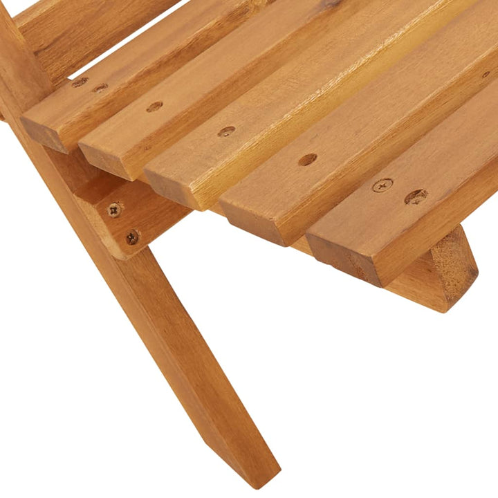 Scaune De Grădină Pliabile 6 Buc., Textil Alb /Lemn Masiv
