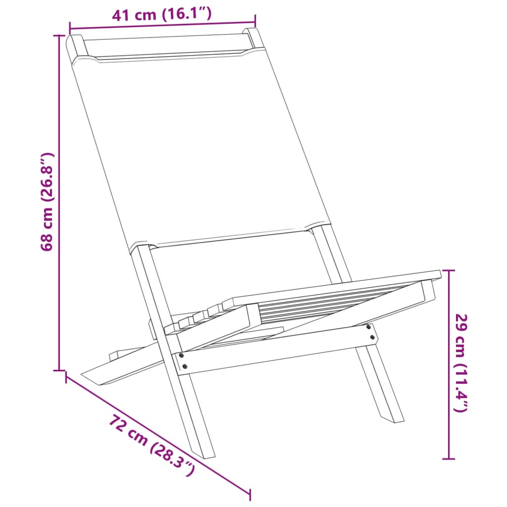 Scaune De Grădină Pliabile 6 Buc., Textil Alb /Lemn Masiv