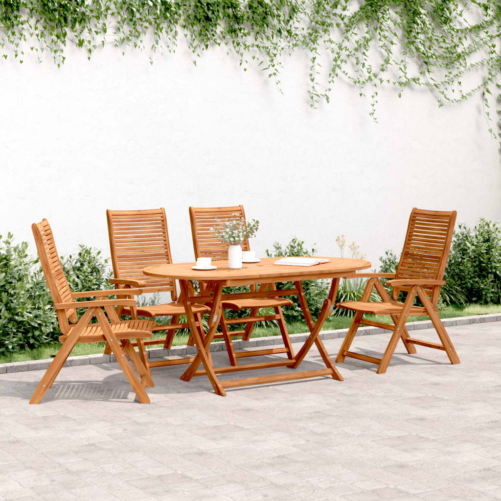 Scaune Grădină Rabatabile 6 Buc. 56X72X107 Cm Lemn Masiv Acacia