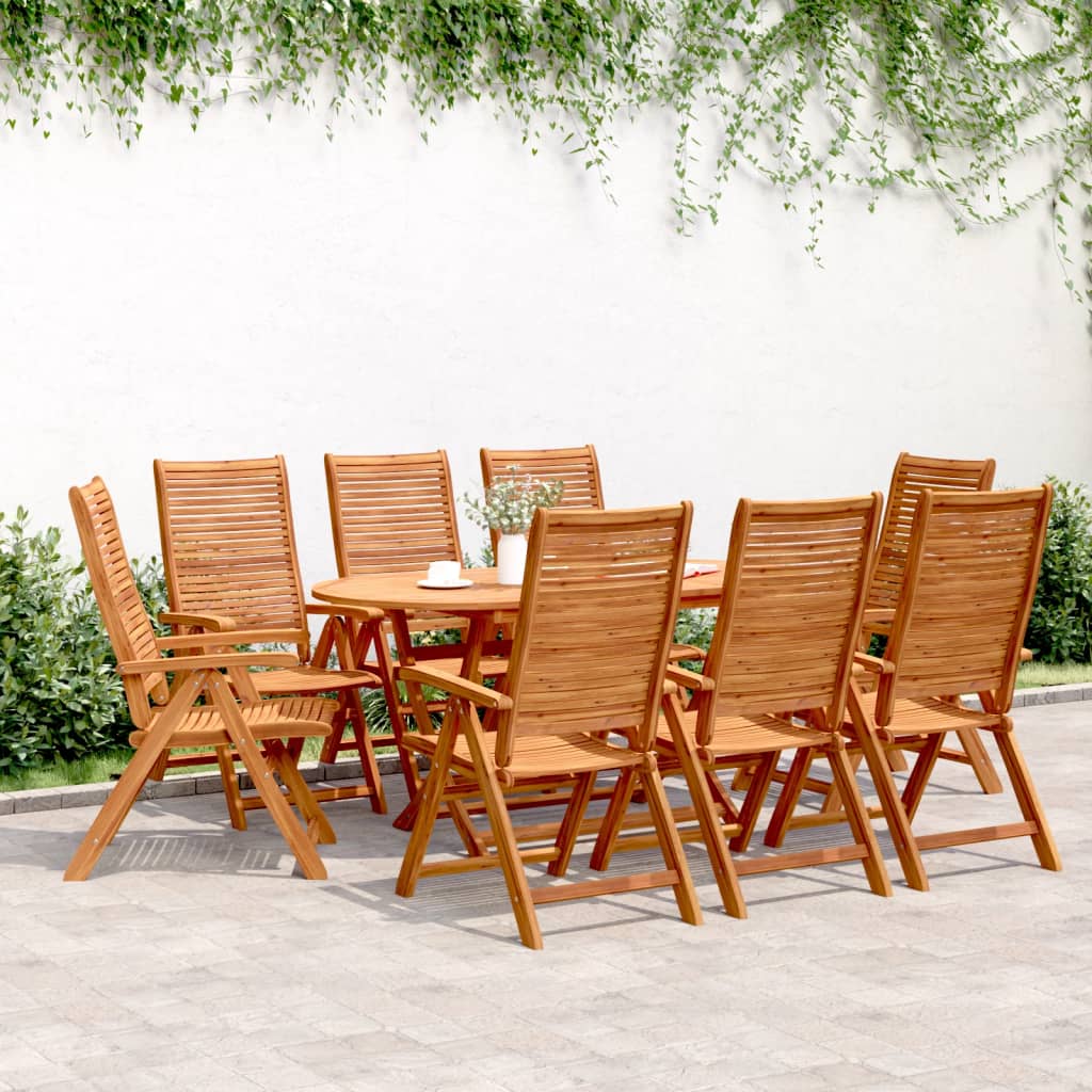 Scaune Grădină Rabatabile 6 Buc. 56X72X107 Cm Lemn Masiv Acacia