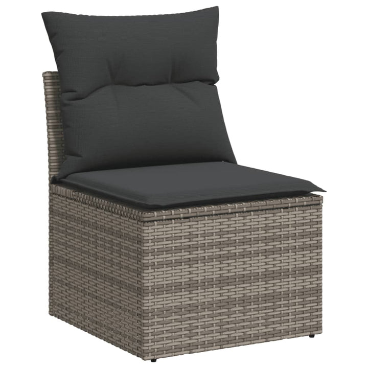 Set Canapea De Grădină Cu Perne, 4 Piese, , Poliratan