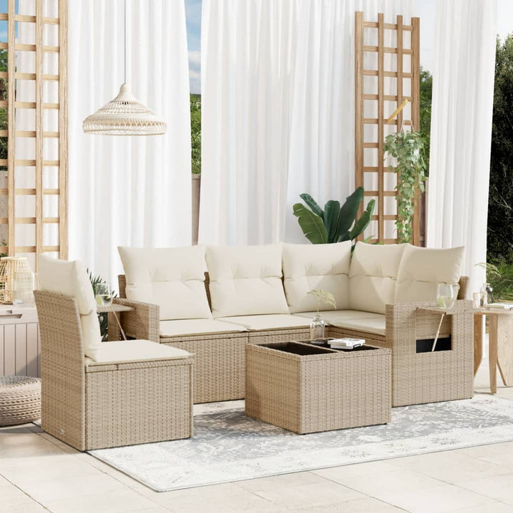 Set Mobilier De Grădină Cu Perne, 5 Piese, , Poliratan