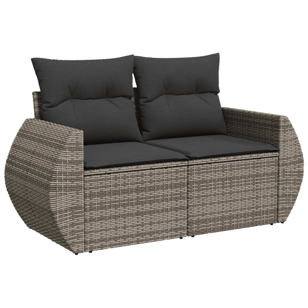 Set Canapea De Grădină Cu Perne, 4 Piese, , Poliratan