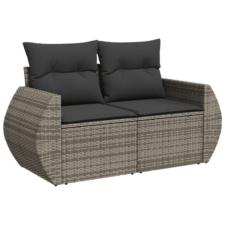 Set Canapea De Grădină Cu Perne, 4 Piese, , Poliratan