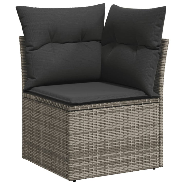 Set Canapea De Grădină Cu Perne, 5 Piese, , Poliratan