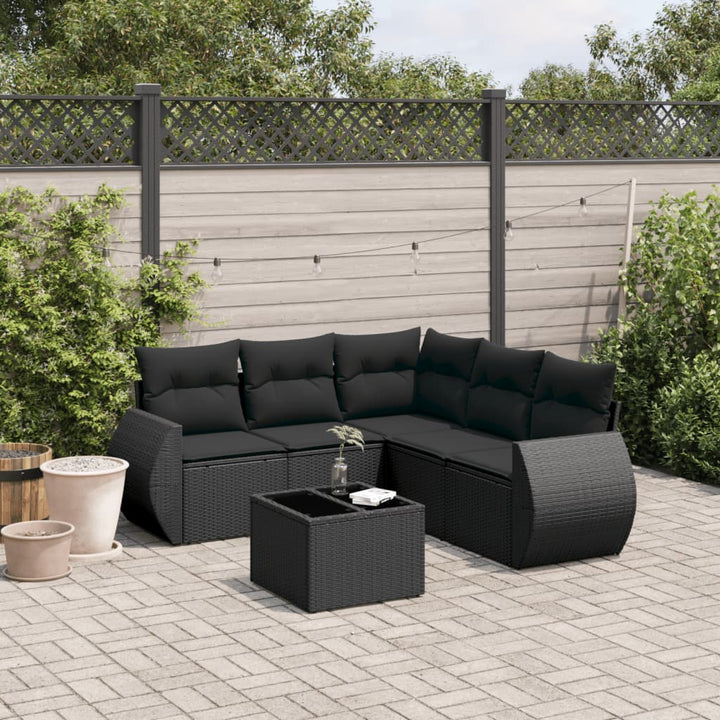 Set Canapele De Grădină Cu Perne, 5 Piese, Bej, Poliratan