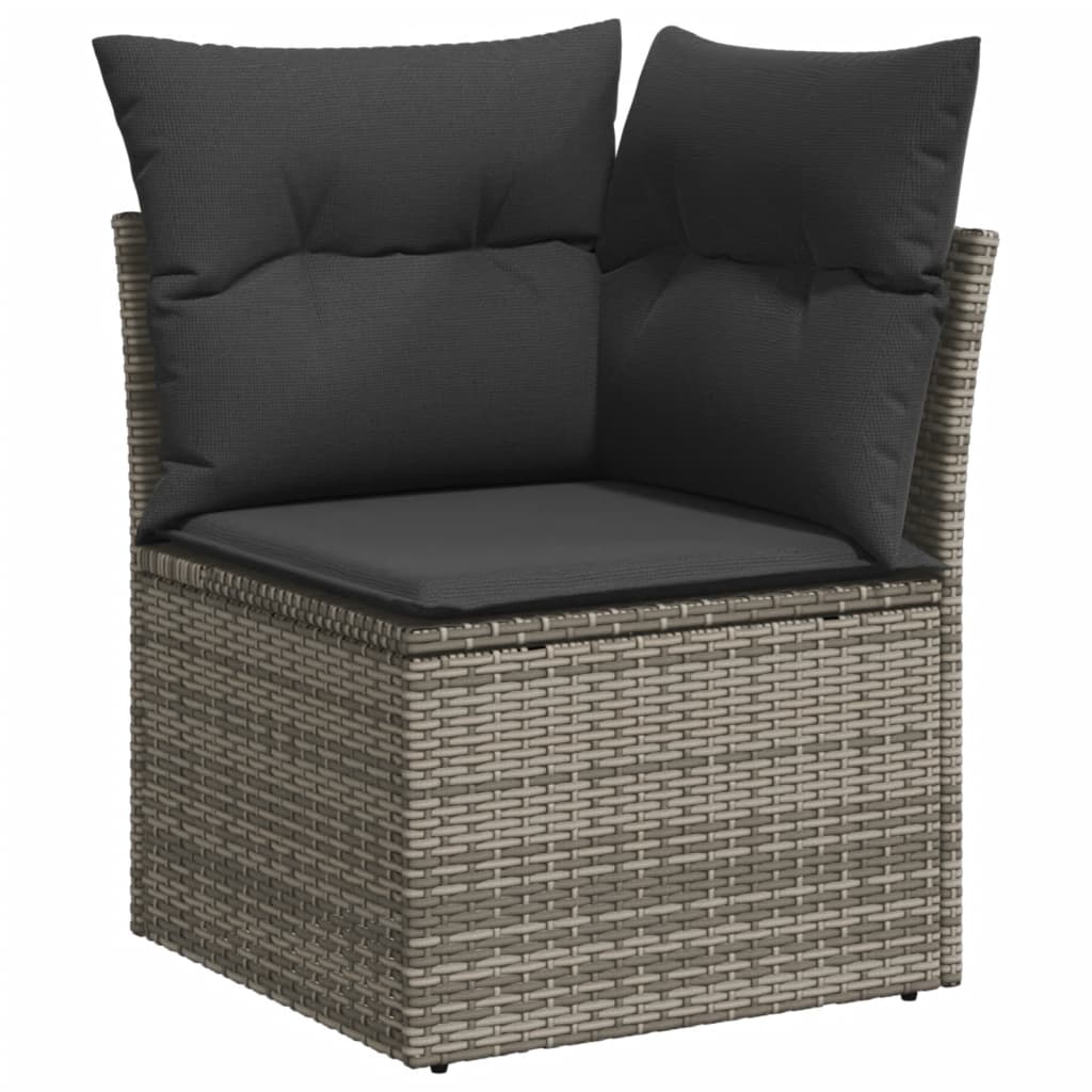 Set Canapea De Grădină Cu Perne, 5 Piese, , Poliratan
