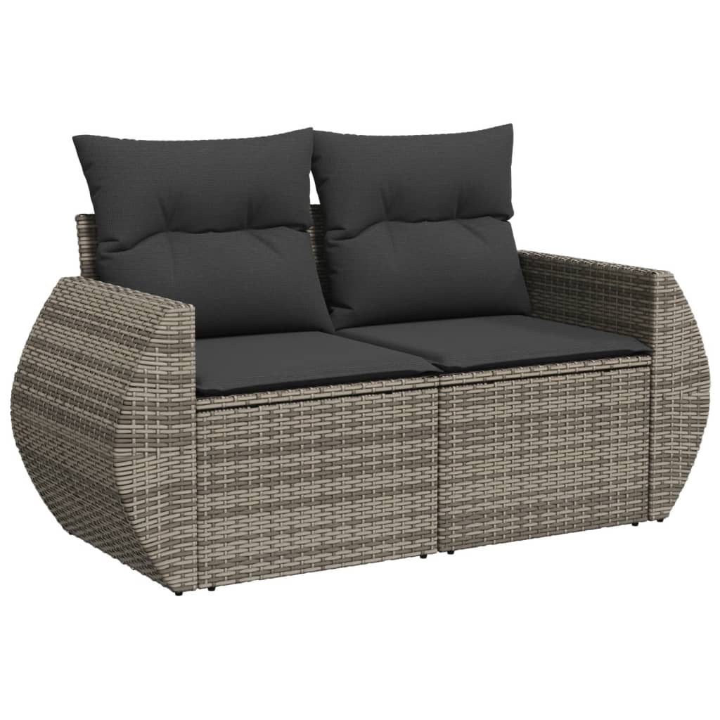 Set Canapele De Grădină Cu Perne, 8 Piese, , Poliratan