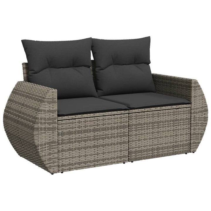 Set Canapele De Grădină Cu Perne, 8 Piese, , Poliratan