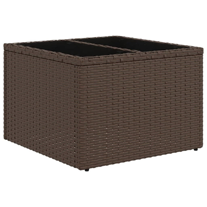 Set Canapele De Grădină Cu Perne, 6 Piese, Maro, Poliratan