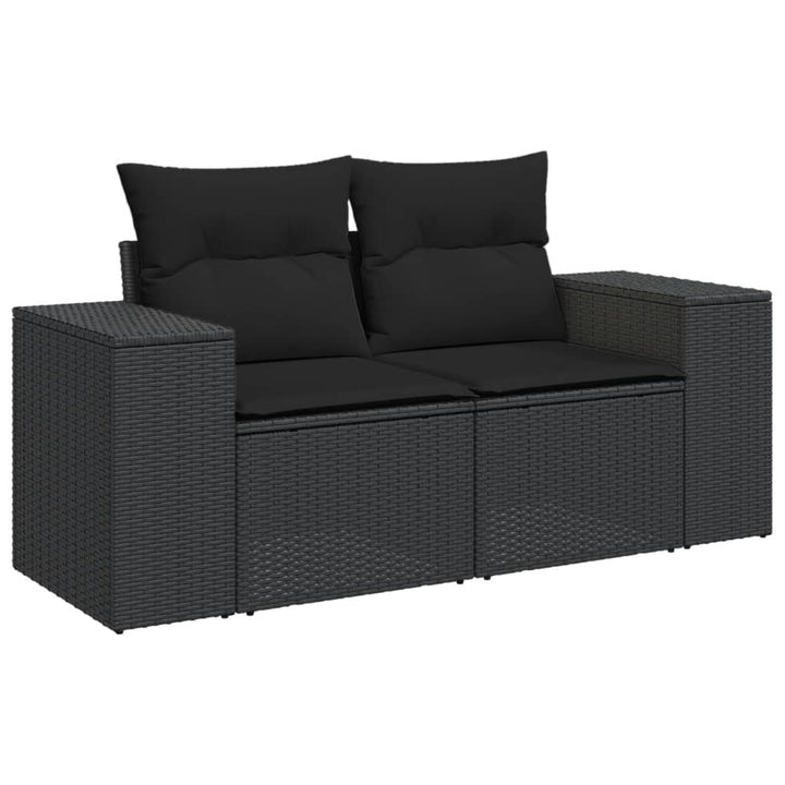 Set Canapele De Grădină Cu Perne, 7 Piese, , Poliratan