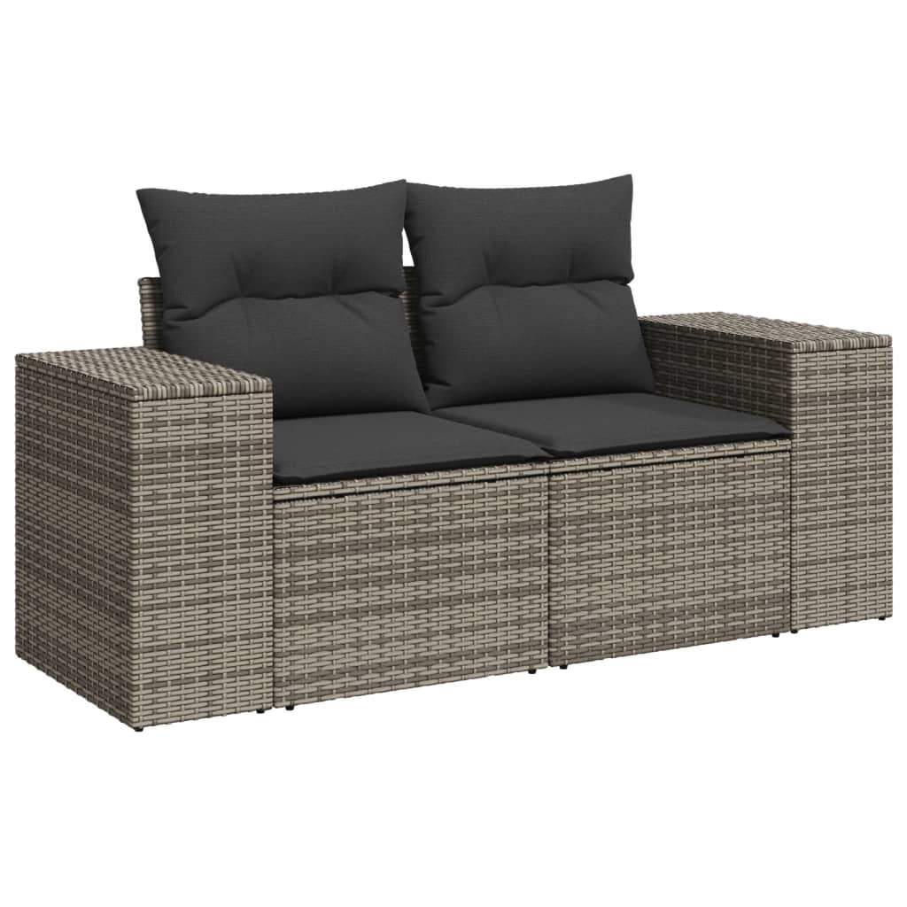 Set Canapele De Grădină Cu Perne, 8 Piese, , Poliratan