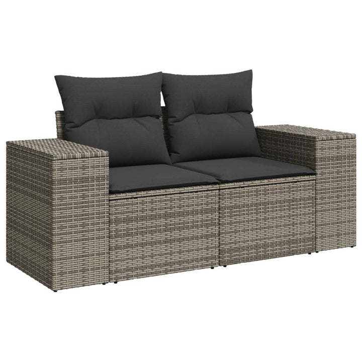 Set Canapele De Grădină Cu Perne, 8 Piese, , Poliratan