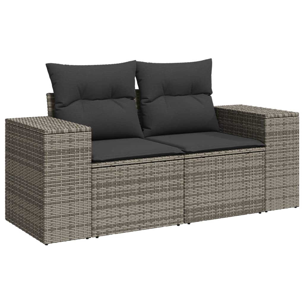 Set Mobilier De Grădină Cu Perne, 10 Piese, , Poliratan