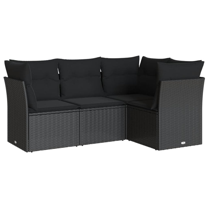 Set Mobilier De Grădină Cu Perne, 4 Piese, , Poliratan