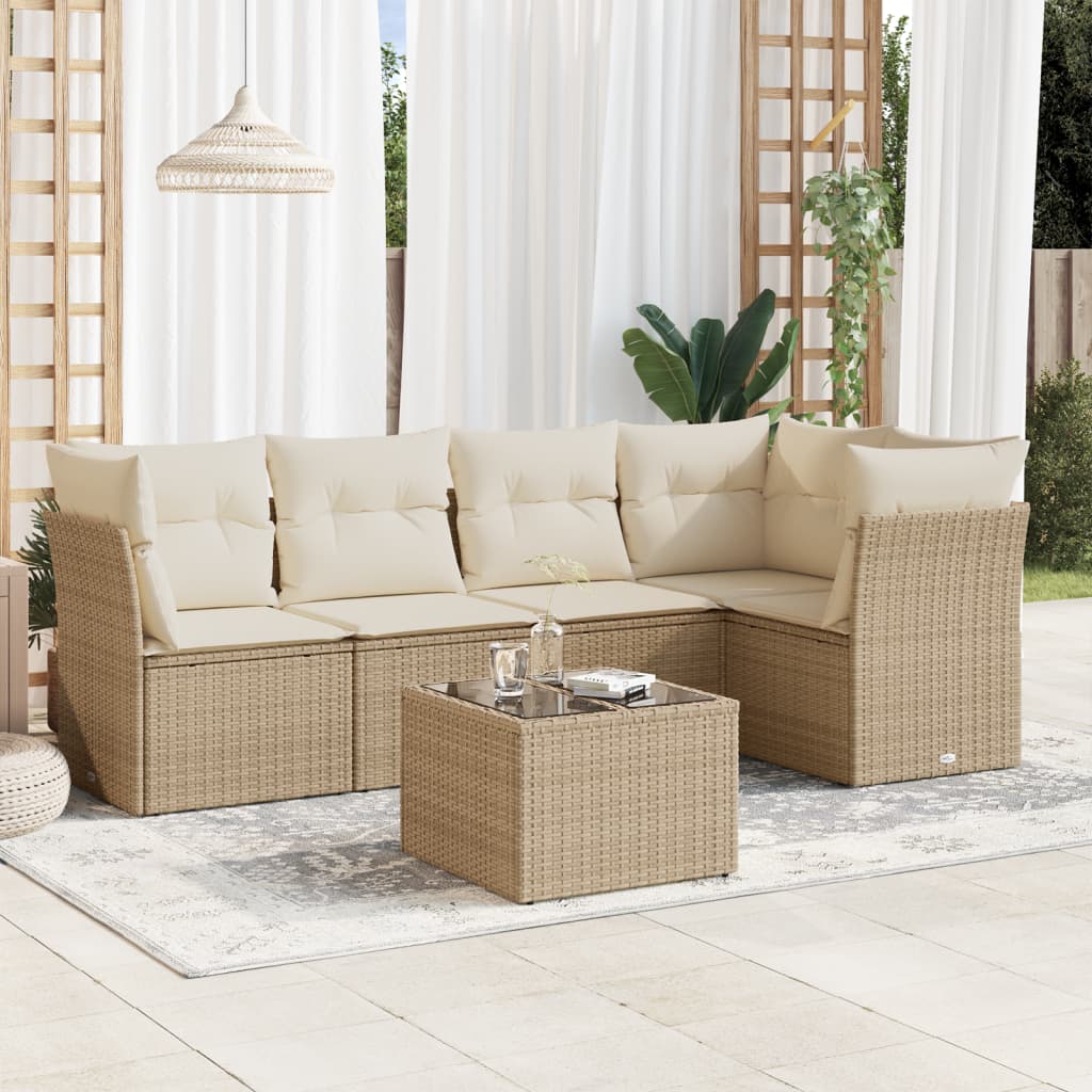 Set Mobilier De Grădină Cu Perne, 5 Piese, Negru, Poliratan