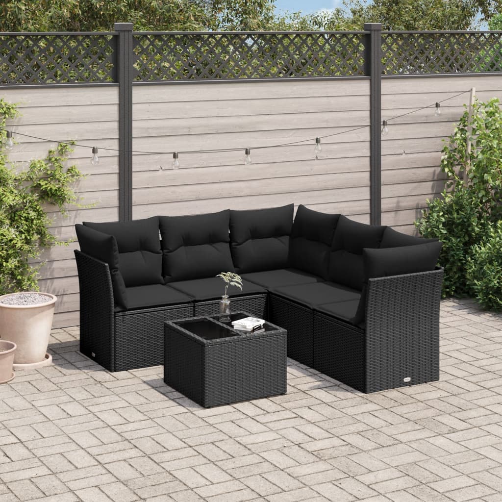 Set Canapele De Grădină Cu Perne, 5 Piese, Bej, Poliratan