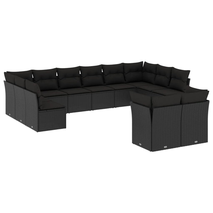 Set Canapele De Grădină, 12 Piese, Cu Perne, , Poliratan