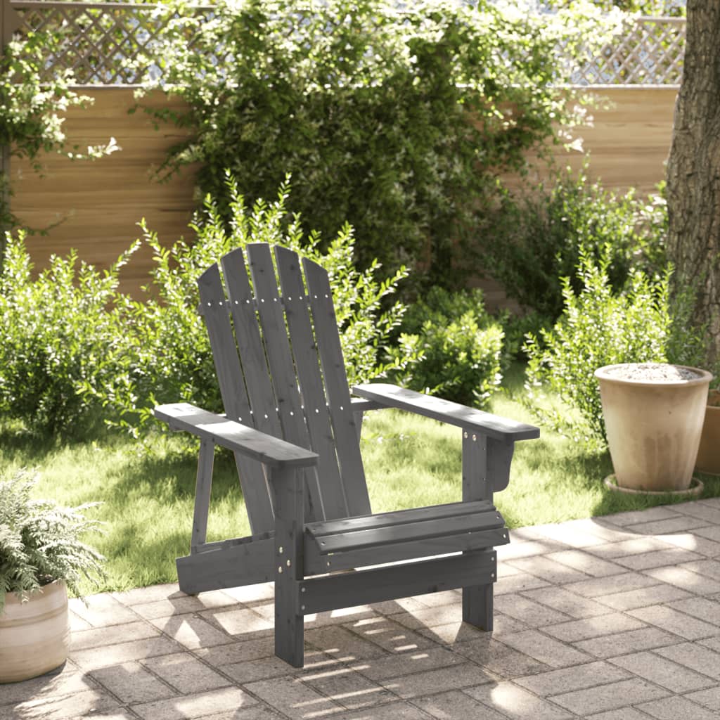 Scaun Adirondack, , 69X85X90,5 Cm, Lemn Masiv De Brad