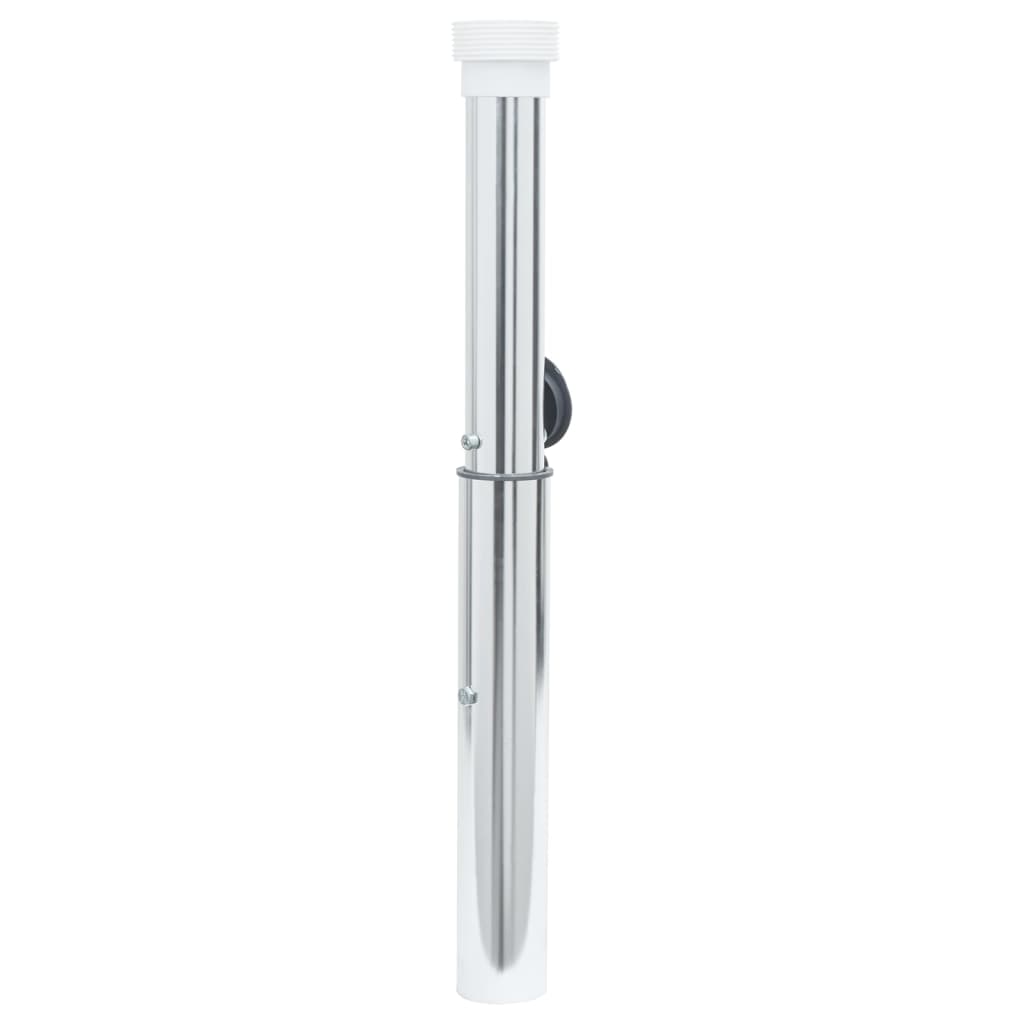 Bază Umbrelă Îngropată Pentru Tijă De 40-50Mm Argintiu Aluminiu