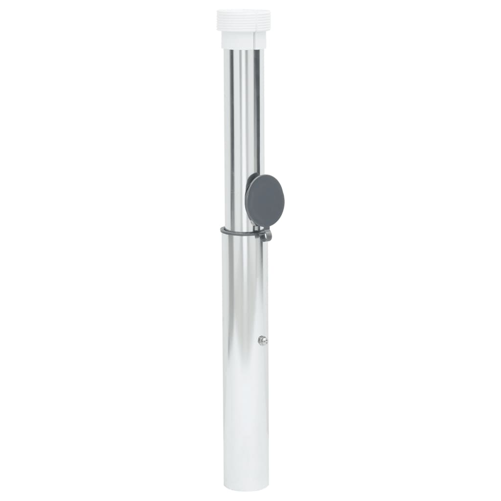 Bază Umbrelă Îngropată Pentru Tijă De 40-50Mm Argintiu Aluminiu