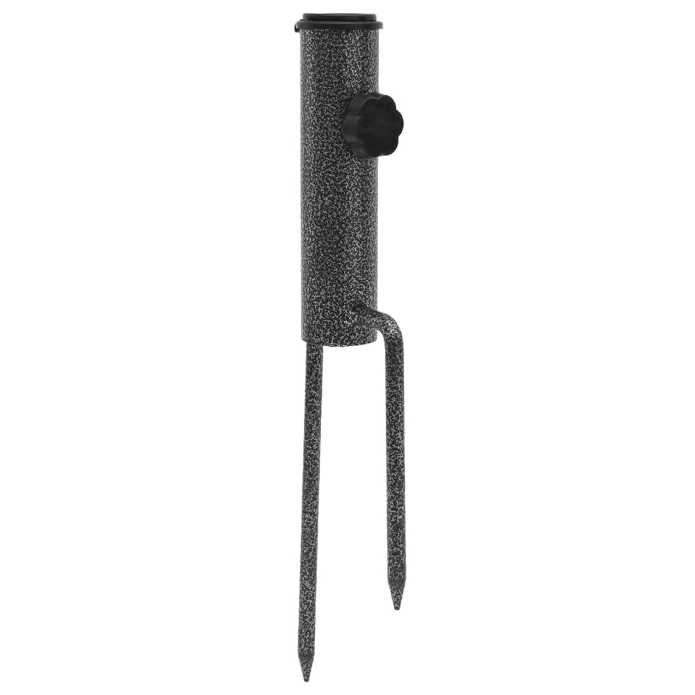 Suporturi De Umbrelă Cu Țăruși, 2 Buc. 9X35 Cm Oțel Galvanizat