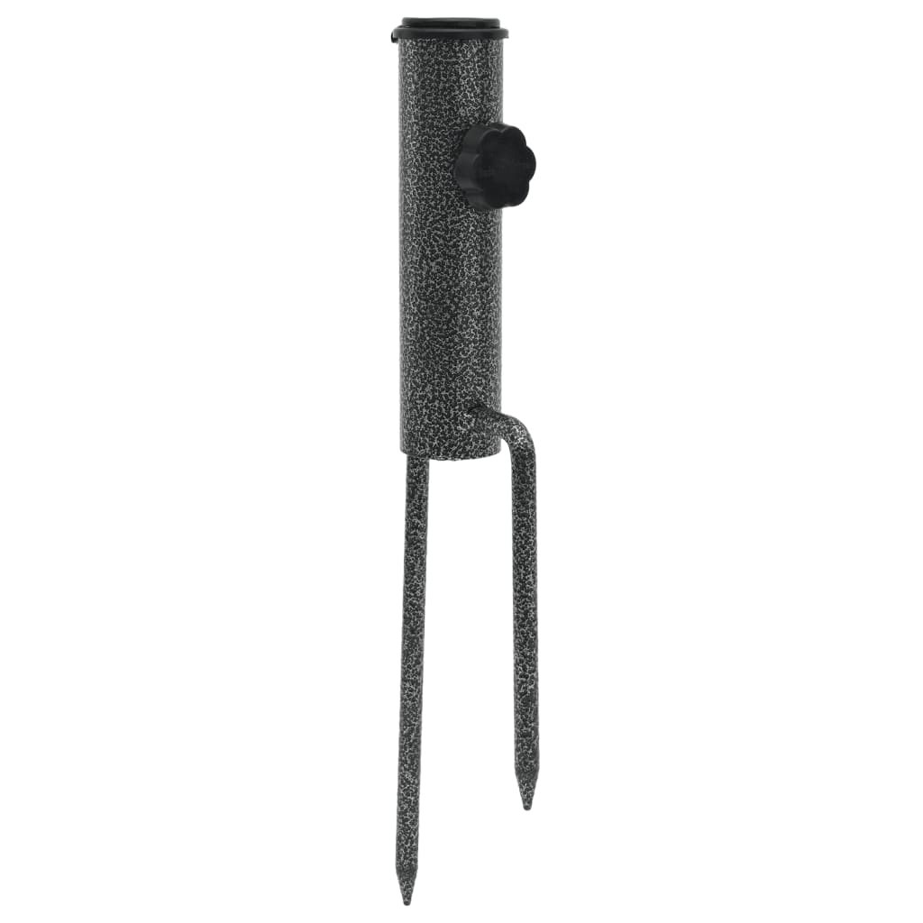 Suporturi De Umbrelă Cu Țăruși, 2 Buc. 9X35 Cm Oțel Galvanizat