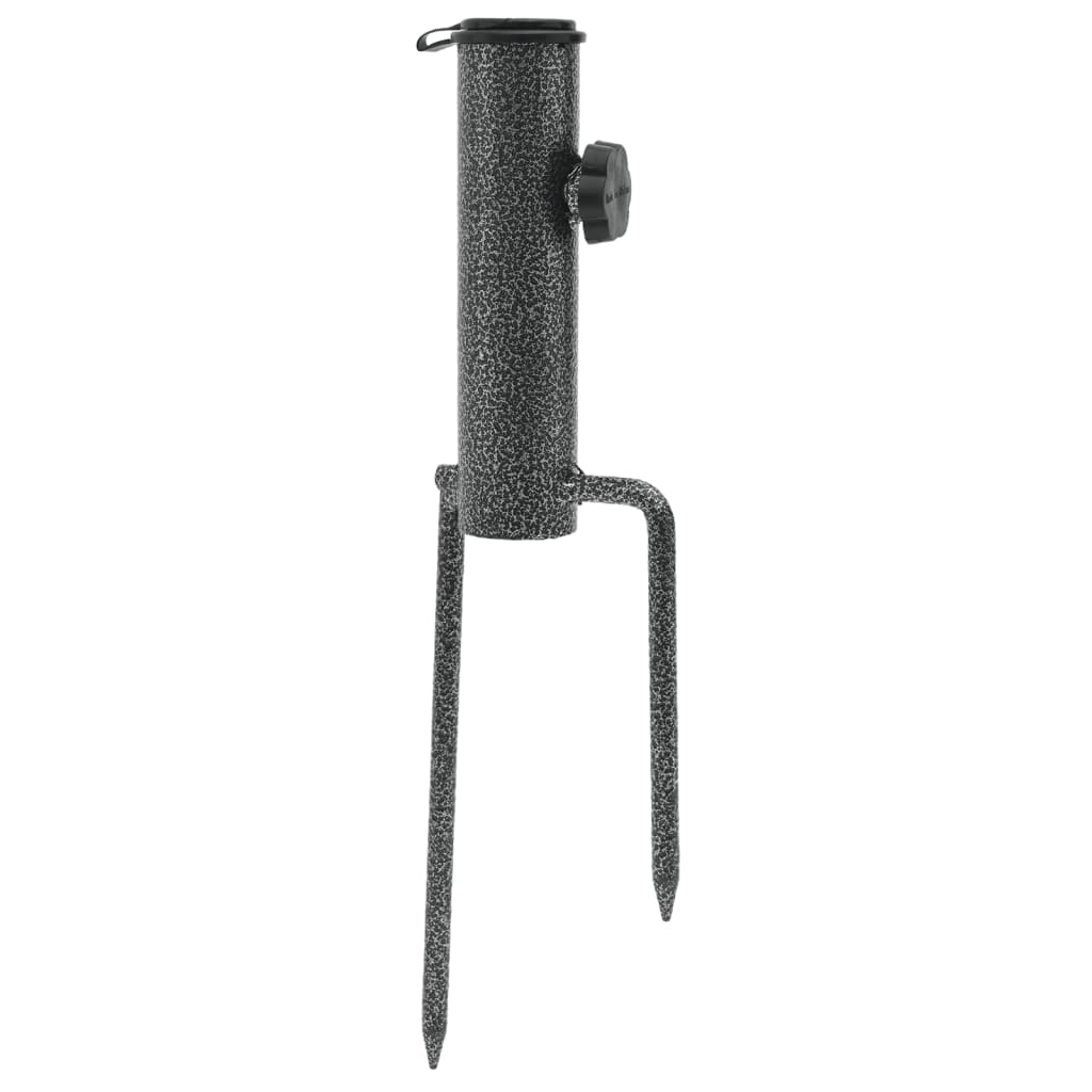 Suporturi De Umbrelă Cu Țăruși, 2 Buc. 9X35 Cm Oțel Galvanizat