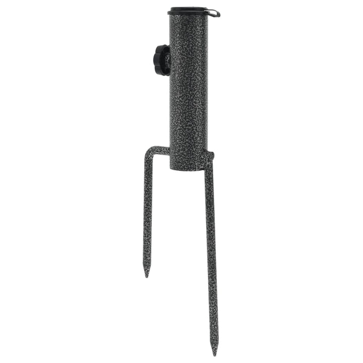 Suporturi De Umbrelă Cu Țăruși, 2 Buc. 9X35 Cm Oțel Galvanizat