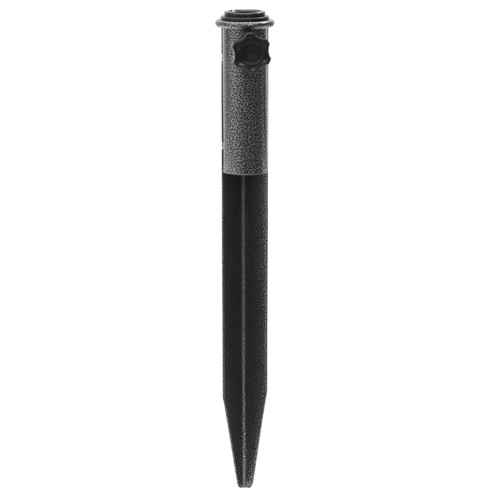 Suporturi De Umbrelă Cu Țăruși, 2 Buc. 19X42 Cm Oțel Galvanizat