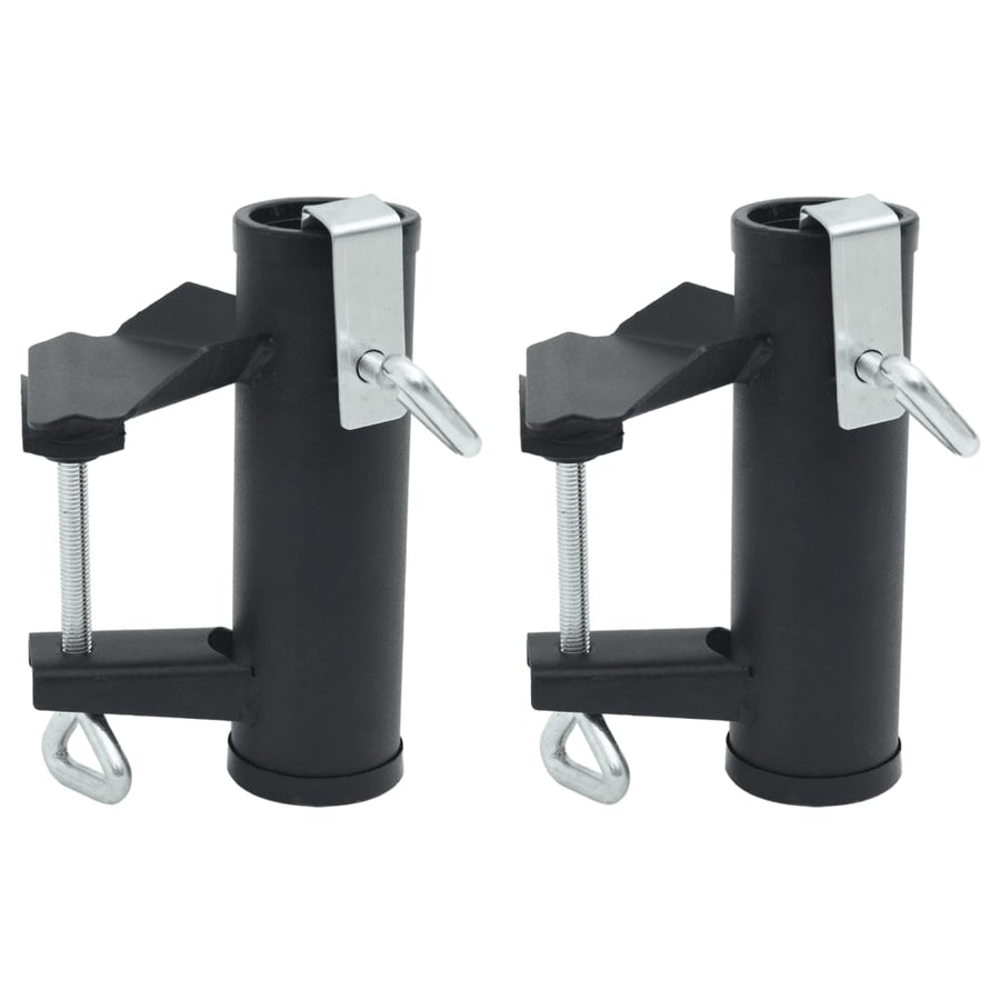 Cleme Umbrelă Pentru Balcon, 2 Buc., 25-38 Mm, Oțel