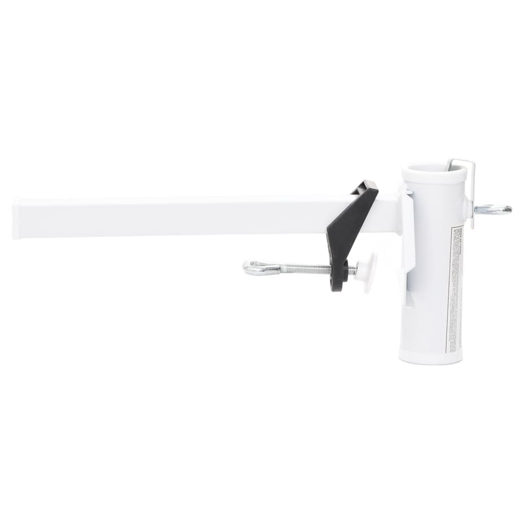 Clemă De Umbrelă Pentru Balcon, Alb, 38 Mm, Oțel