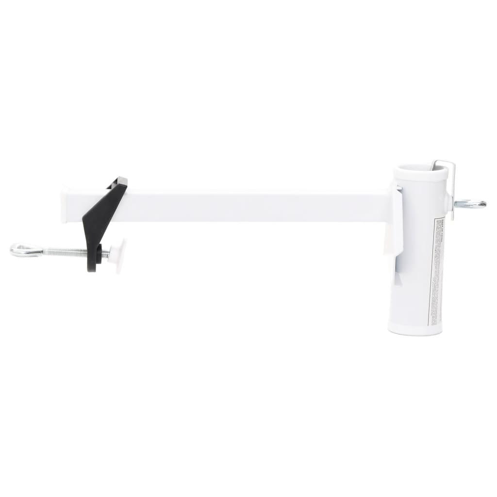 Clemă De Umbrelă Pentru Balcon, Alb, 38 Mm, Oțel