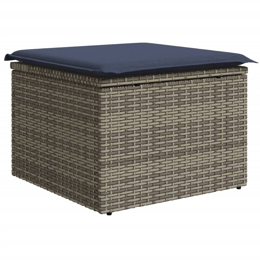 Set Mobilier De Grădină Cu Perne, 10 Piese, , Poliratan