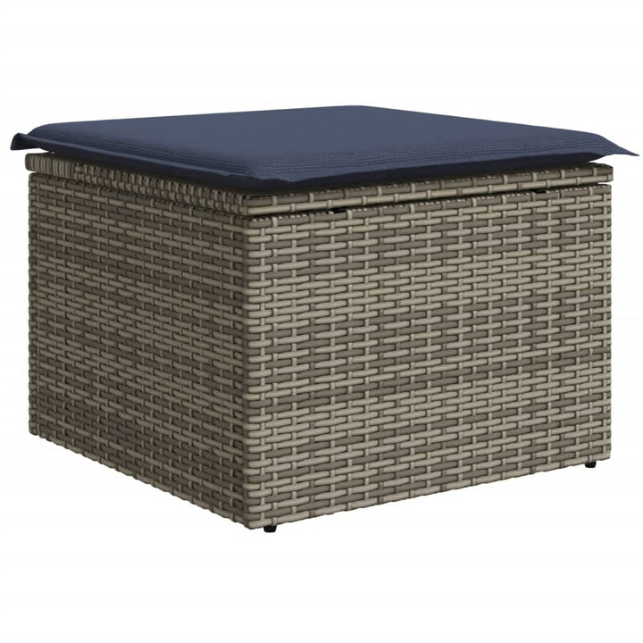 Set Mobilier De Grădină Cu Perne, 10 Piese, , Poliratan