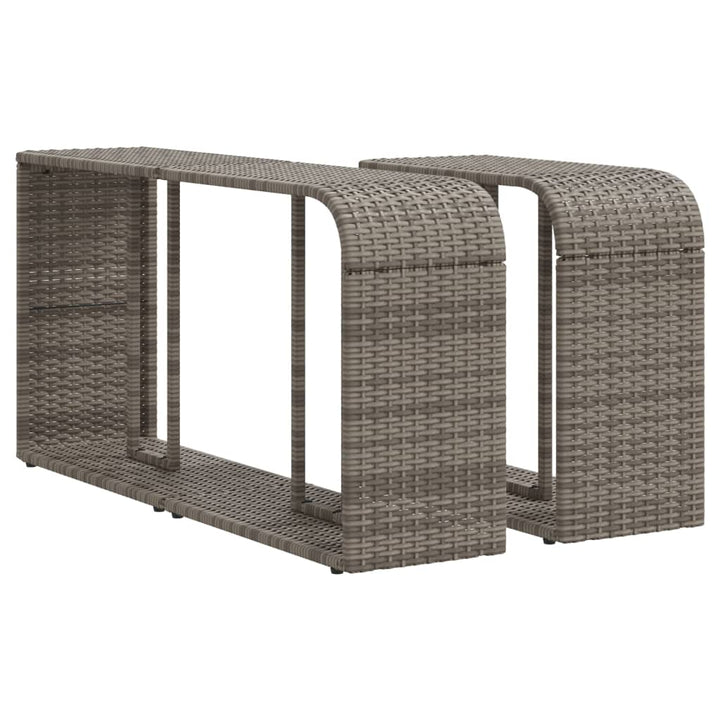 Set Canapele De Grădină Cu Perne, 11 Piese, , Poliratan