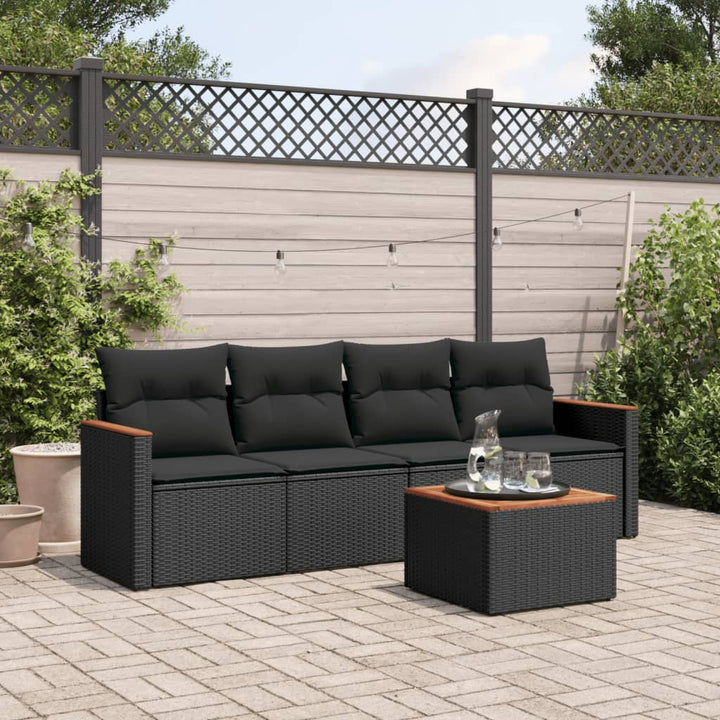 Set Canapele De Grădină, 4 Piese, Cu Perne, , Poliratan