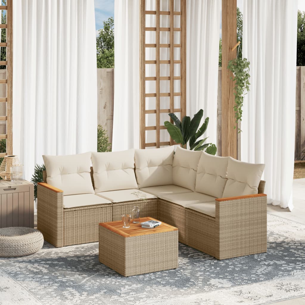 Set Mobilier De Grădină Cu Perne, 5 Piese, , Poliratan
