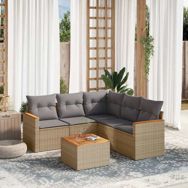 Set Mobilier De Grădină Cu Perne, 5 Piese, , Poliratan