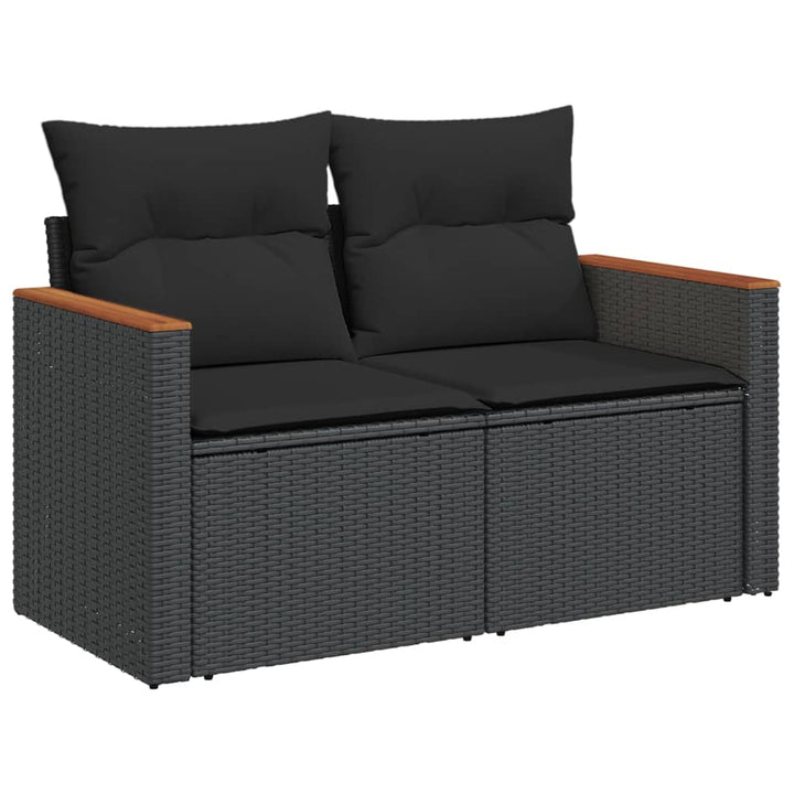 Set Canapele De Grădină Cu Perne, 7 Piese, , Poliratan