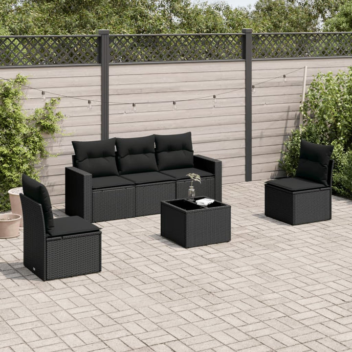 Set Mobilier De Grădină Cu Perne, 5 Piese, , Poliratan