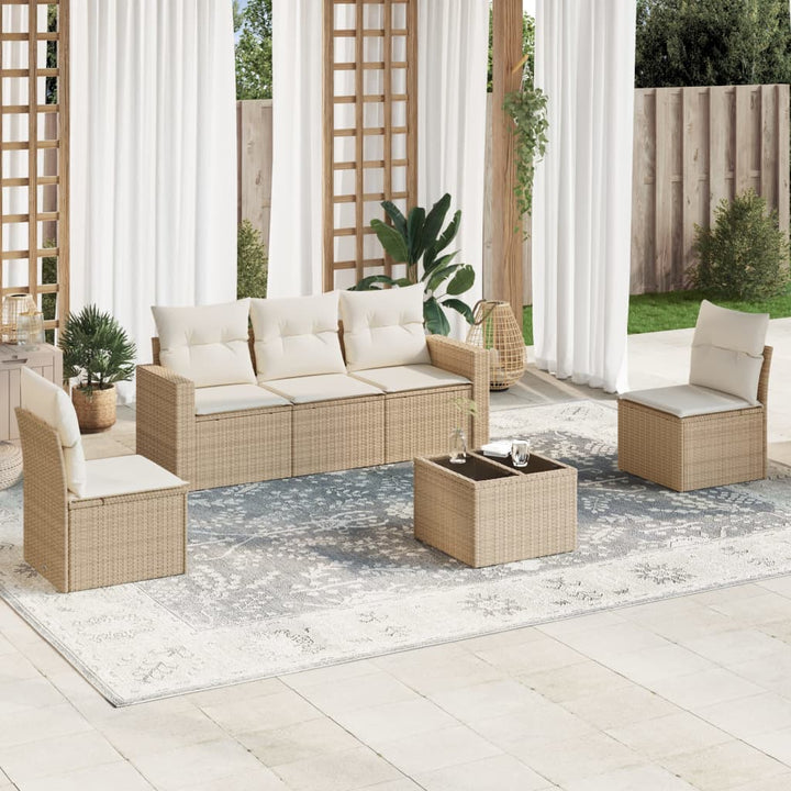 Set Mobilier De Grădină Cu Perne, 5 Piese, , Poliratan