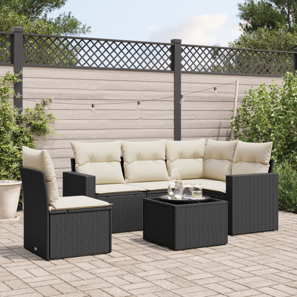 Set Mobilier De Grădină Cu Perne, 5 Piese, , Poliratan