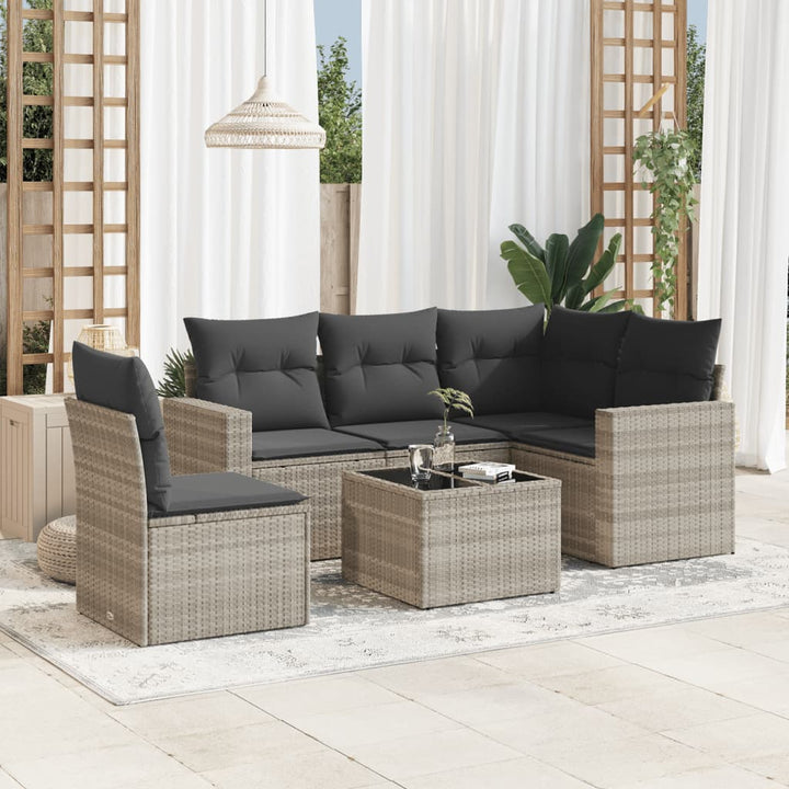 Set Mobilier De Grădină Cu Perne, 5 Piese, , Poliratan