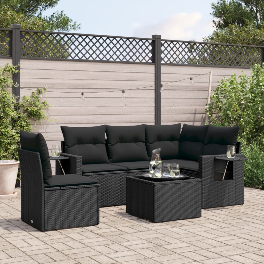 Set Mobilier De Grădină Cu Perne, 5 Piese, , Poliratan