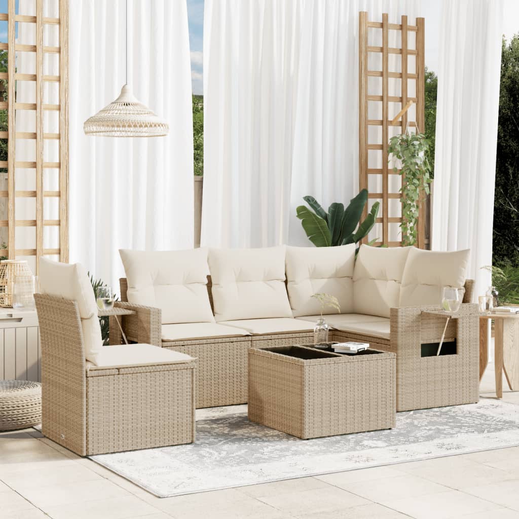 Set Mobilier De Grădină Cu Perne, 5 Piese, , Poliratan
