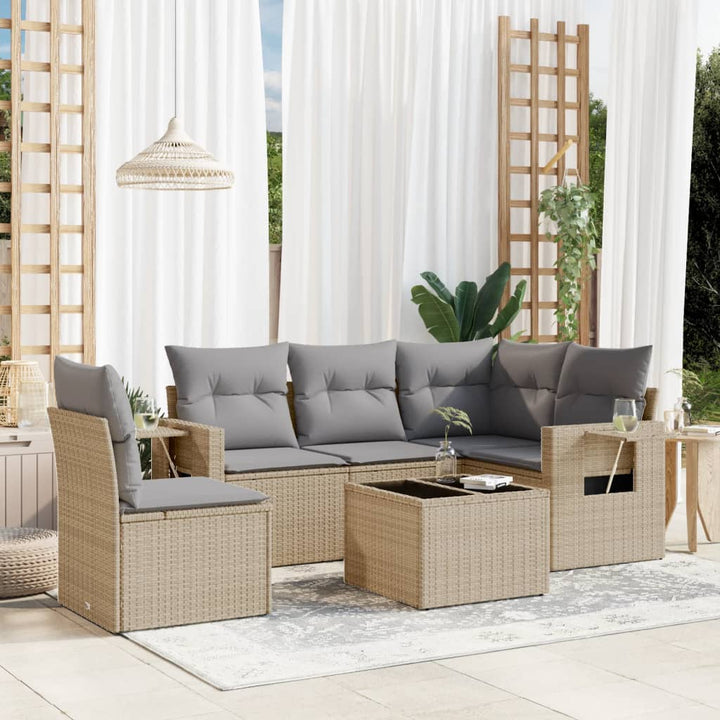 Set Mobilier De Grădină Cu Perne, 5 Piese, , Poliratan
