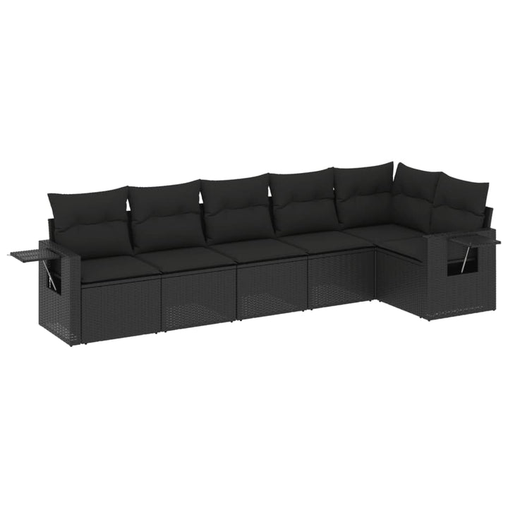 Set Mobilier De Grădină Cu Perne, 6 Piese, , Poliratan