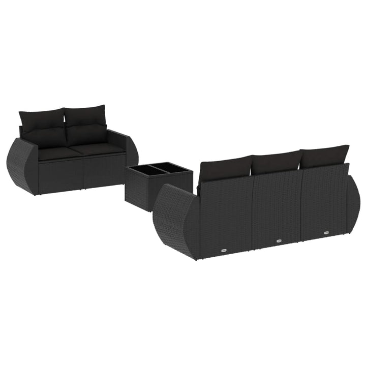 Set Mobilier De Grădină Cu Perne, 6 Piese, , Poliratan