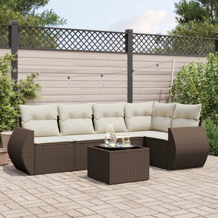 Set Mobilier De Grădină Cu Perne, 5 Piese, Negru, Poliratan